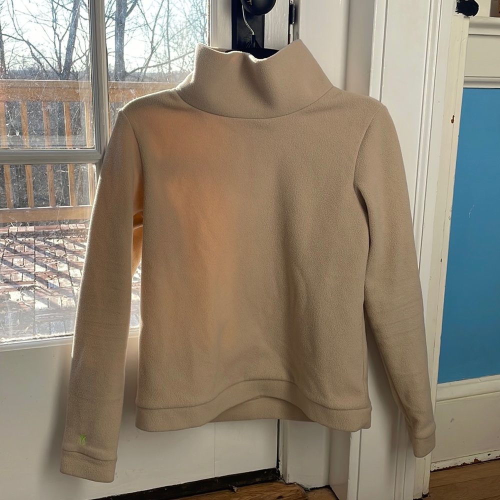 Dudley Stephens Park Slope turtleneck in Natural Blush, size S